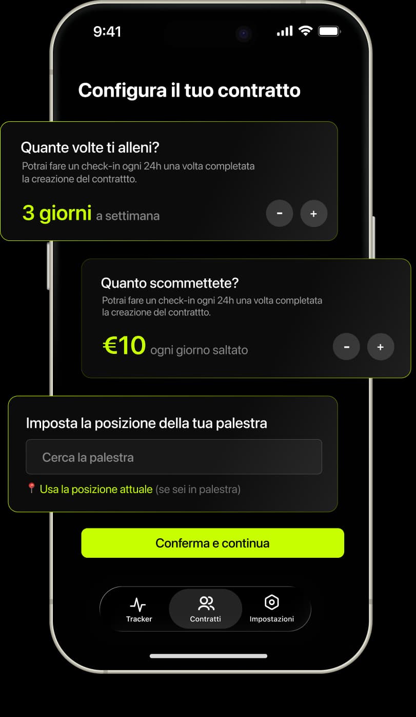 GYMPULSED — anteprima contratto su iPhone